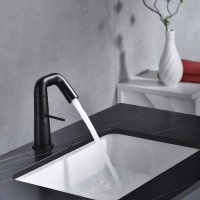 Смеситель для раковины Haiba HB10813-7 Черный матовый латунь