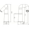 Смеситель для раковины Haiba HB10813-7 Черный матовый латунь