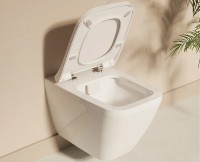 Унитаз Vitra Integra Square 7082B003-0075 подвесной без сиденья фарфор подвесной