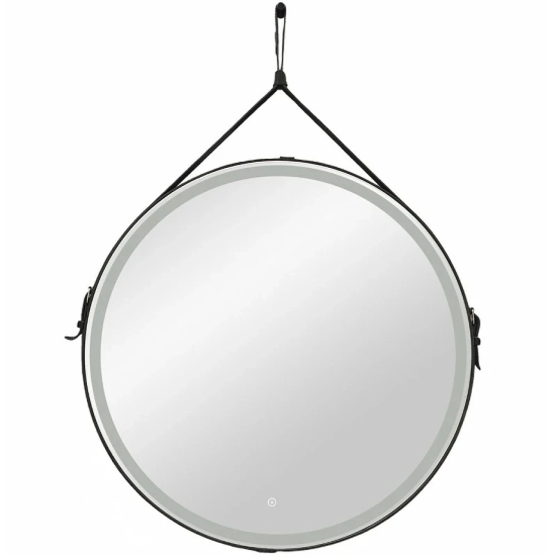 Зеркало Art&Max Milan AM-Mil-1000-DS-F-Nero с подсветкой с сенсорным выключателем Черное МДФ / ЛДСП, стекло