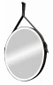 Зеркало Art&Max Milan AM-Mil-1000-DS-F-Nero с подсветкой с сенсорным выключателем Черное МДФ / ЛДСП, стекло