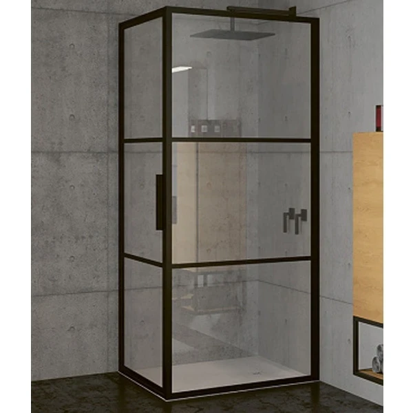 Душевой уголок Riho Grid 100x100 G004015121(GB2100100) профиль Черный стекло прозрачное