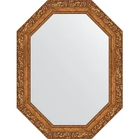 Зеркало Evoform Octagon 65x85 BY 7147 в багетной раме - Виньетка бронзовая 85 мм стекло