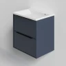 Тумба под раковину La Fenice Simpla Twin 100 FNC-01-SIM-BG-100-2 подвесная Синяя матовая