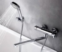 Смеситель для ванны WasserKRAFT Berkel 4802L универсальный Хром латунь на стену