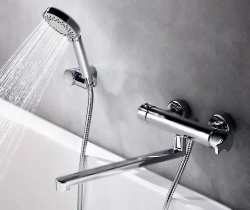 Смеситель для ванны WasserKRAFT Berkel 4802L универсальный Хром латунь на стену