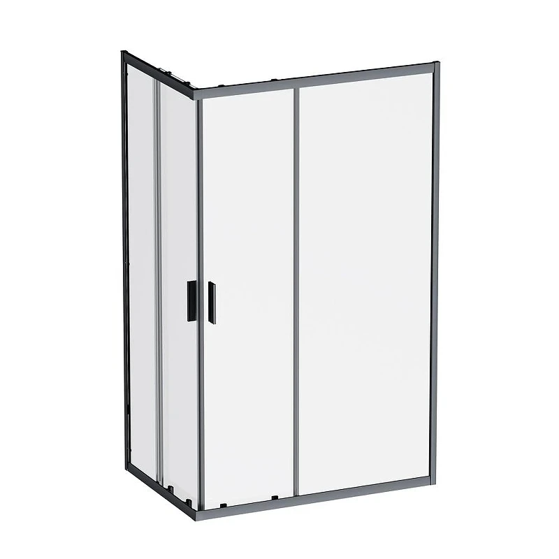 Душевой уголок AM.PM Gem 120x80 W90G-403-120280-BT профиль цвет Черный матовый стекло прозрачное
