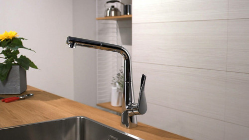 Смеситель для кухни Hansgrohe Metris 14821800 Сталь латунь