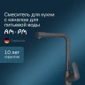Смеситель для кухни AM.PM Like F8005722 Черный латунь