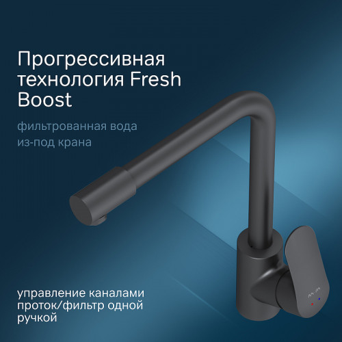 Смеситель для кухни AM.PM Like F8005722 Черный латунь