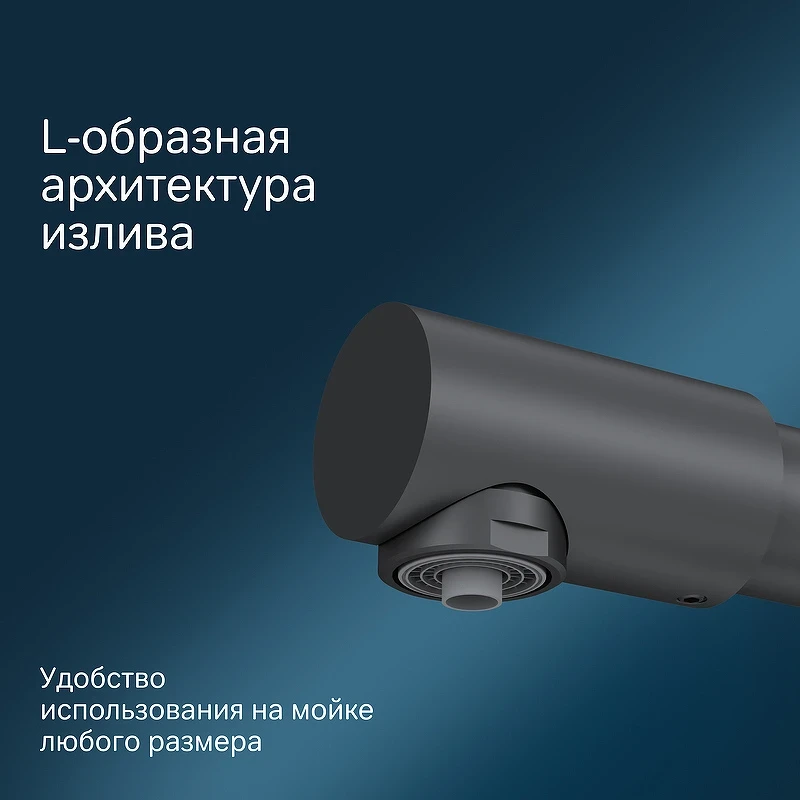 Смеситель для кухни AM.PM Like F8005722 Черный латунь