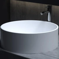 Раковина-чаша Salini Armonia 45 202 130112SM Белая матовая искусственный камень (литьевой мрамор) накладная