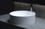 Раковина-чаша Salini Armonia 45 202 130112SM Белая матовая искусственный камень (литьевой мрамор) накладная