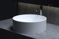 Раковина-чаша Salini Armonia 45 202 130112SM Белая матовая искусственный камень (литьевой мрамор) накладная