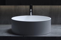 Раковина-чаша Salini Armonia 45 202 130112SM Белая матовая искусственный камень (литьевой мрамор) накладная