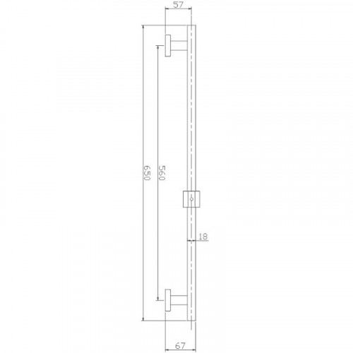 Душевая штанга Haiba HB8012 Нержавеющая сталь
