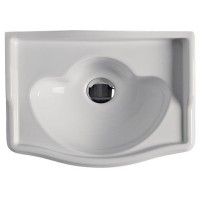 Раковина Kerasan Retro 41 103301*0 Белая фарфор подвесная, полувстраиваемая