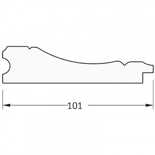 Зеркало Evoform Polygon 79х59 BY 7237 в багетной раме - Вензель серебряный 101 мм стекло