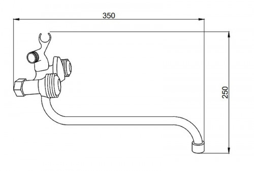 Смеситель для ванны Сантаком stMira 5011 универсальный Хром