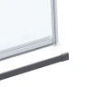 Душевой уголок Vincea Como Soft 110x100 VSR-1CS1011CLGM профиль Вороненая сталь стекло прозрачное
