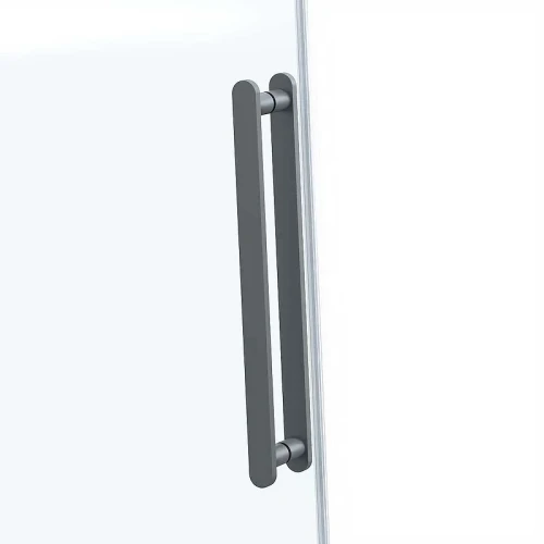 Душевой уголок Vincea Como Soft 110x100 VSR-1CS1011CLGM профиль Вороненая сталь стекло прозрачное
