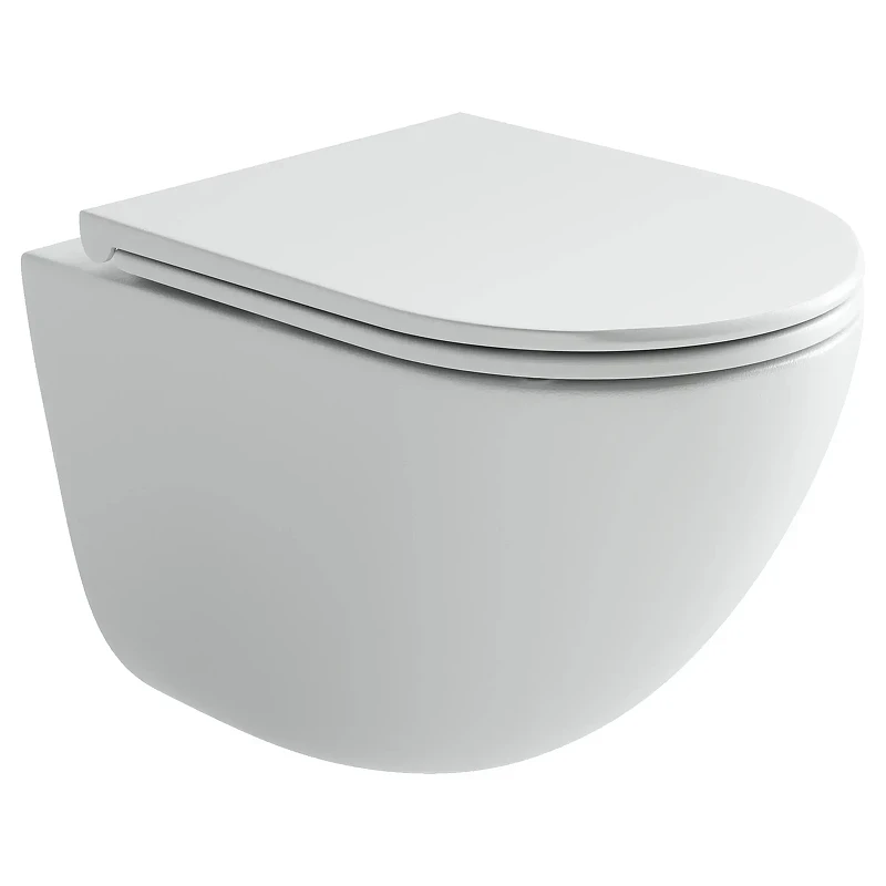 Унитаз подвесной Ceramicanova Тренд (Vogue) CN4008TMW цвет Белый матовый с сиденьем Микролифт