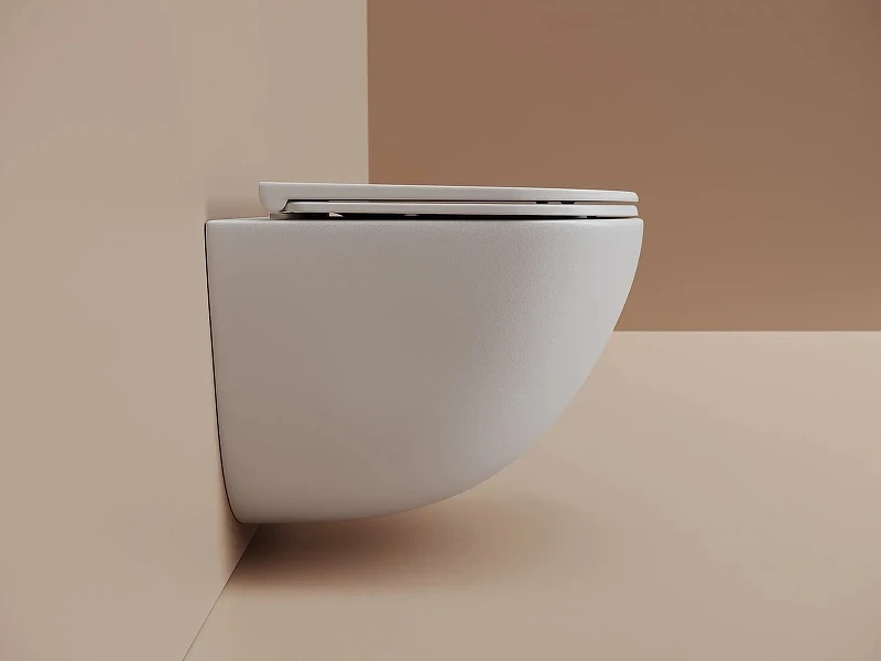 Унитаз подвесной Ceramicanova Тренд (Vogue) CN4008TMW цвет Белый матовый с сиденьем Микролифт