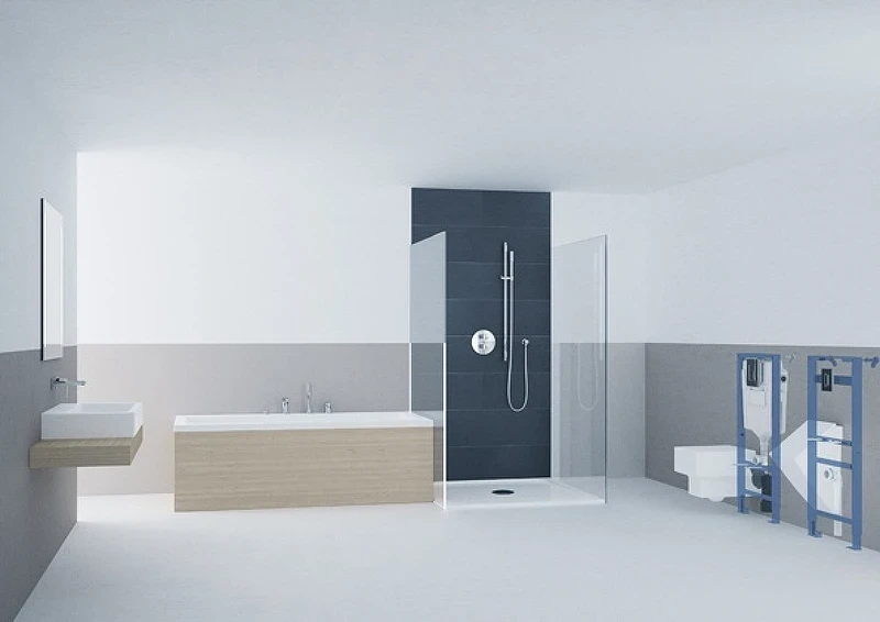 Комплект унитаза AM.PM Spirit FlashClean C701700WH+C707857WH с инсталляцией Grohe Rapid SL 38775001 с сиденьем Микролифт и клавишей смыва Хром фарфор подвесной