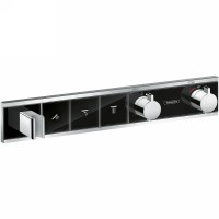 Смеситель для душа Hansgrohe RainSelect 15356600 с термостатом Черный Хром латунь встраиваемый