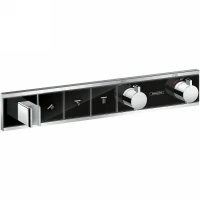 Смеситель для душа Hansgrohe RainSelect 15356600 с термостатом Черный Хром латунь встраиваемый