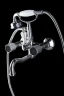 Смеситель для ванны Boheme Royal Cristal 273-Royal/CRST black Хром латунь на стену