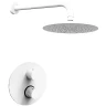 Душевая система Paffoni Light KITLIQ013BO с термостатом Белая матовая латунь встраиваемый
