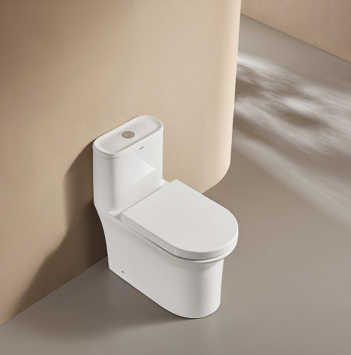 Унитаз моноблок Arrow AB1802H цвет Белый с бачком без сиденья