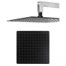 Душевая система Hansberge Cubito H6077BC с термостатом цвет Черный матовый Хром