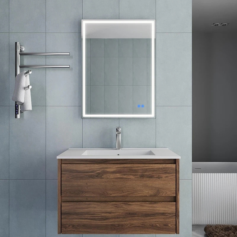 Тумба под раковину Vincea Gio 80 VMC-2G800CO подвесная цвет C.Oak