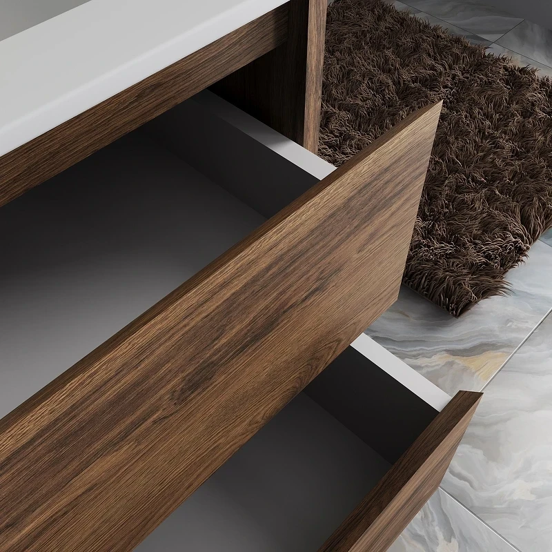 Тумба под раковину Vincea Gio 80 VMC-2G800CO подвесная цвет C.Oak