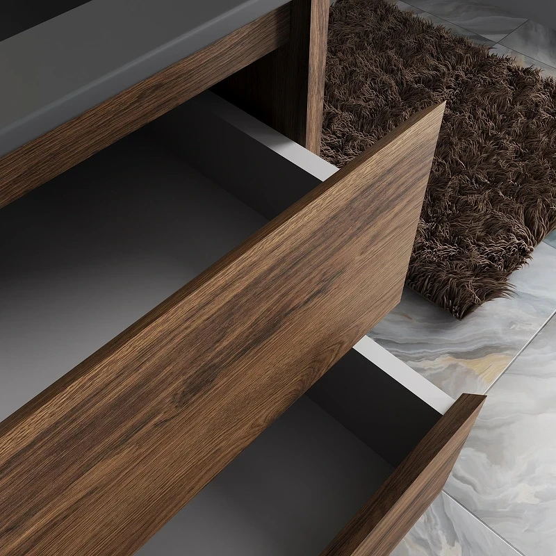 Тумба под раковину Vincea Gio 80 VMC-2G800CO подвесная цвет C.Oak