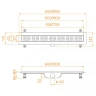Душевой лоток RGW Drain Leo-40-60 60214060-01 с решеткой Хром