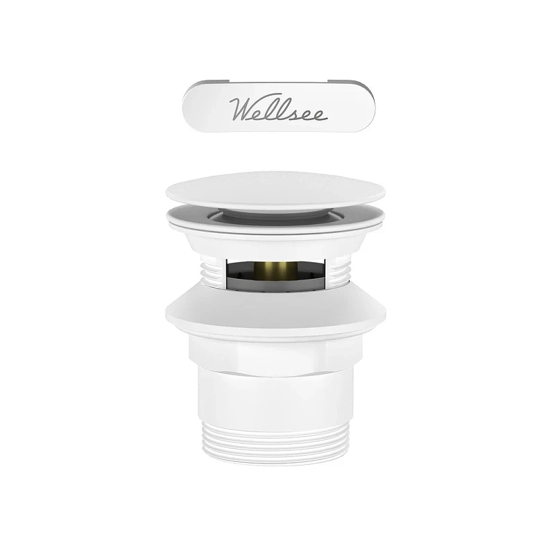 Слив-перелив Wellsee Useful Extras 231928000 click-clack цвет Белый матовый