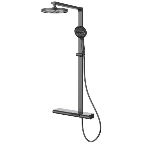 Душевая система Vincea Aspire VSFS-4AS1GM Вороненая сталь латунь на стену