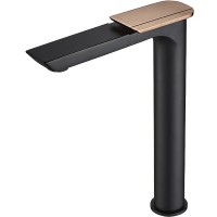 Смеситель для раковины Boch Mann Como BG XL BM9632 Черный матовый Золото латунь