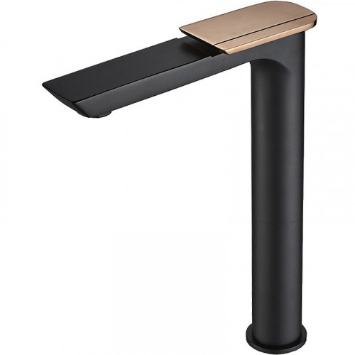 Смеситель для раковины Boch Mann Como BG XL BM9632 Черный матовый Золото латунь