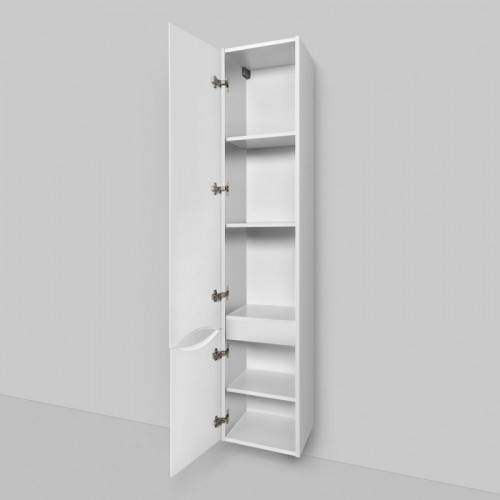 Шкаф пенал AM.PM Like 35 L M80CHL0356WG подвесной Белый МДФ / ЛДСП