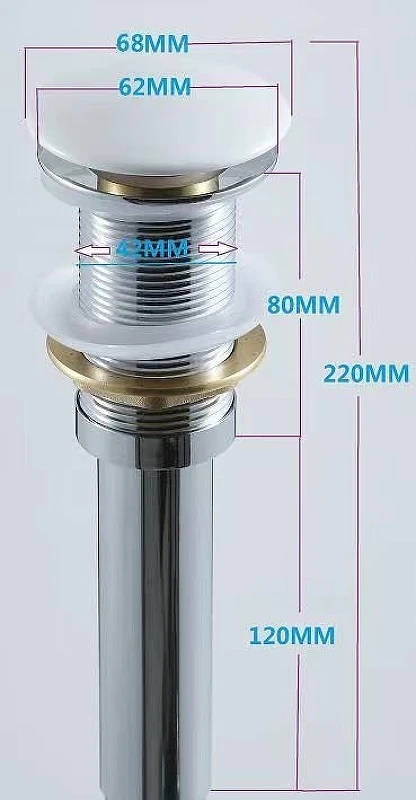 Донный клапан Aquanet 330951 click-clack Белый матовый