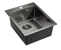 Кухонная мойка Emar PVD 41 EMB-128A PVD цвет Nano Dark
