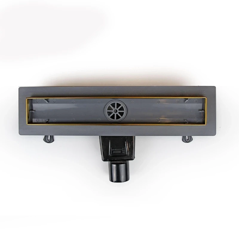 Душевой лоток RGW Drain Leo-30Gb-40 60213040-06 с решеткой Золото брашированное
