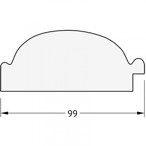 Зеркало Evoform Exclusive 139х59 BY 3519 с фацетом в багетной раме - Византия золото 99 мм стекло
