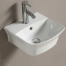 Раковина CeramaLux 35 78369 Белая фаянс подвесная