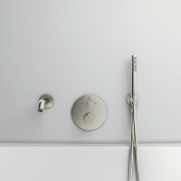Смеситель для душа Ideal Standard Ceratherm T100 A5814GN с термостатом Silver Storm латунь встраиваемый
