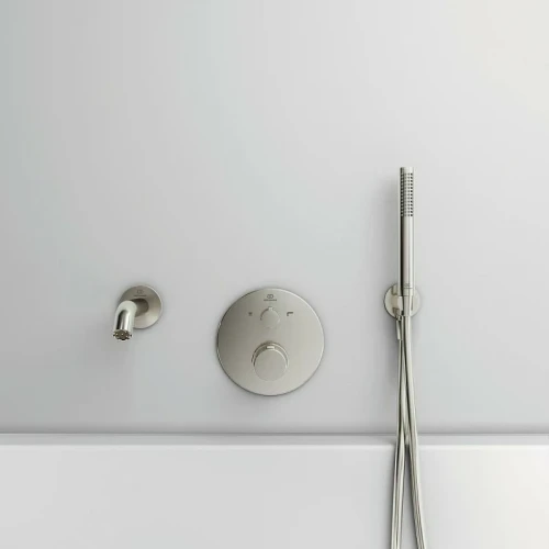 Смеситель для душа Ideal Standard Ceratherm T100 A5814GN с термостатом Silver Storm латунь встраиваемый